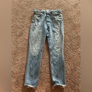 Agolde Women's Faded Blue Skinny Jeans